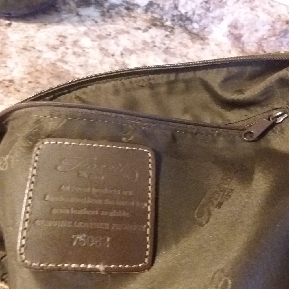 Fossil Leather Patchwork Crossbody - image 3